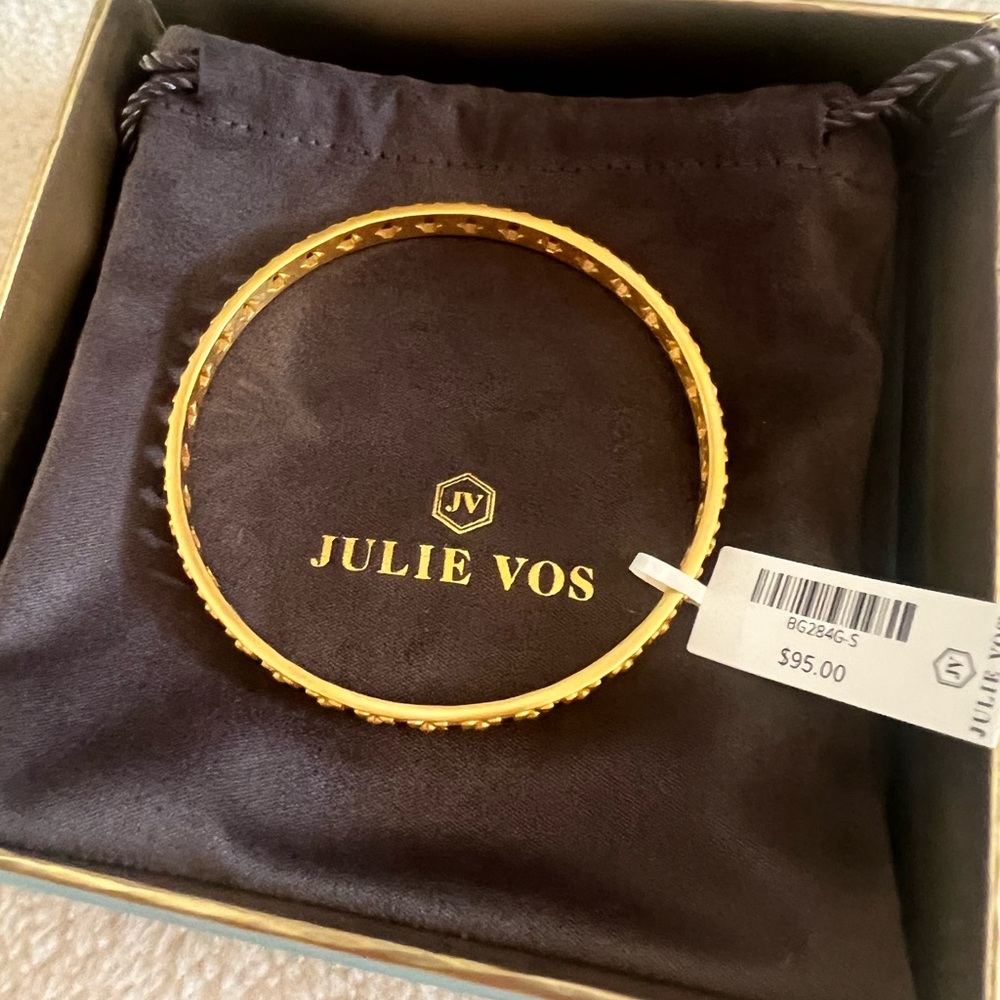 Julie Vos Textured Gold Bangles